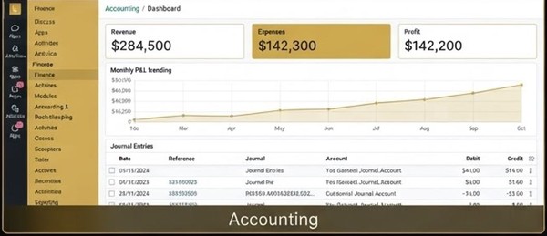 Finance module in Lia Desk